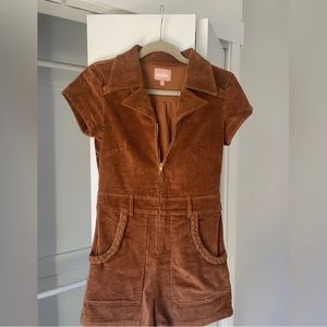Show Me Your Mumu: Outlaw Romper Saddle Brown